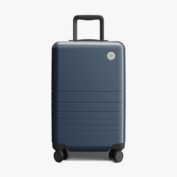 Arles Blue (Glossy) | Front view of Carry-On in Arles Blue