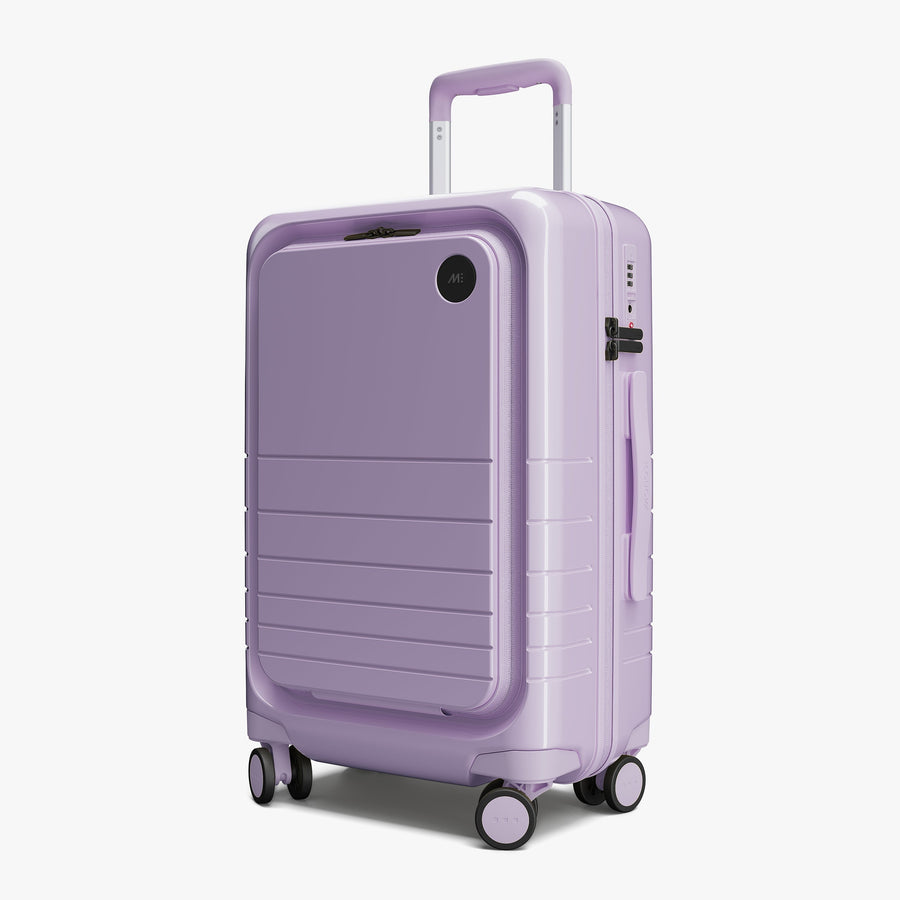 Purple Icing (Glossy) | Angled view of Carry-On Pro in Purple Icing (Glossy)