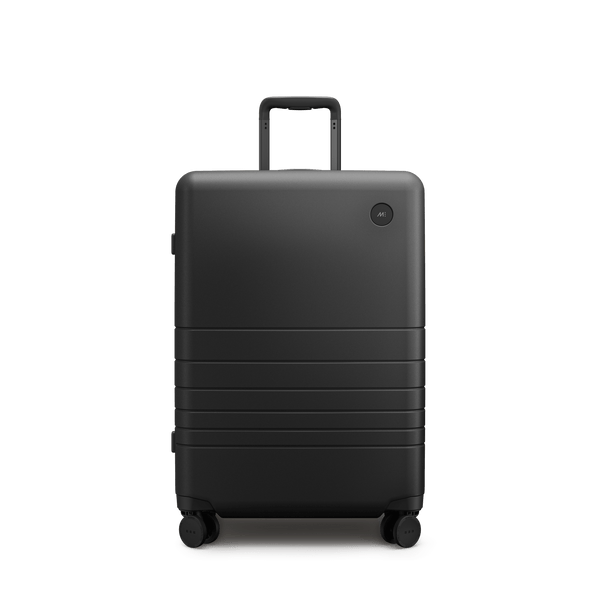 Midnight Black Scaled | Front view of Expandable Check-In Medium in Midnight Black