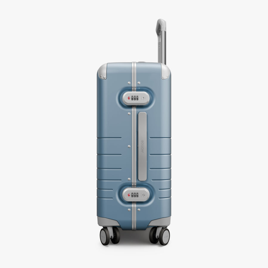 Elemental Blue | Side view of Hybrid Carry-On in Elemental Blue