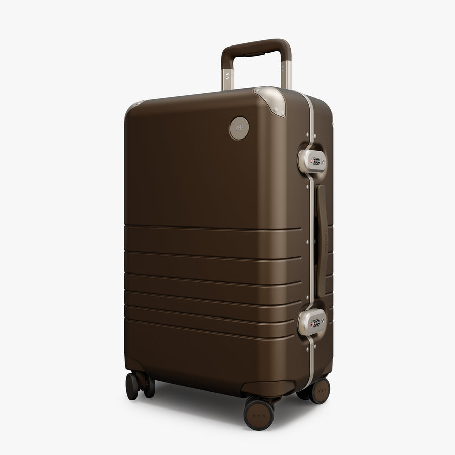 Adobe Brown | Angled view of Hybrid Carry-On Plus in Adobe Brown