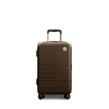 Front view of Hybrid Carry-On in Adobe Brown