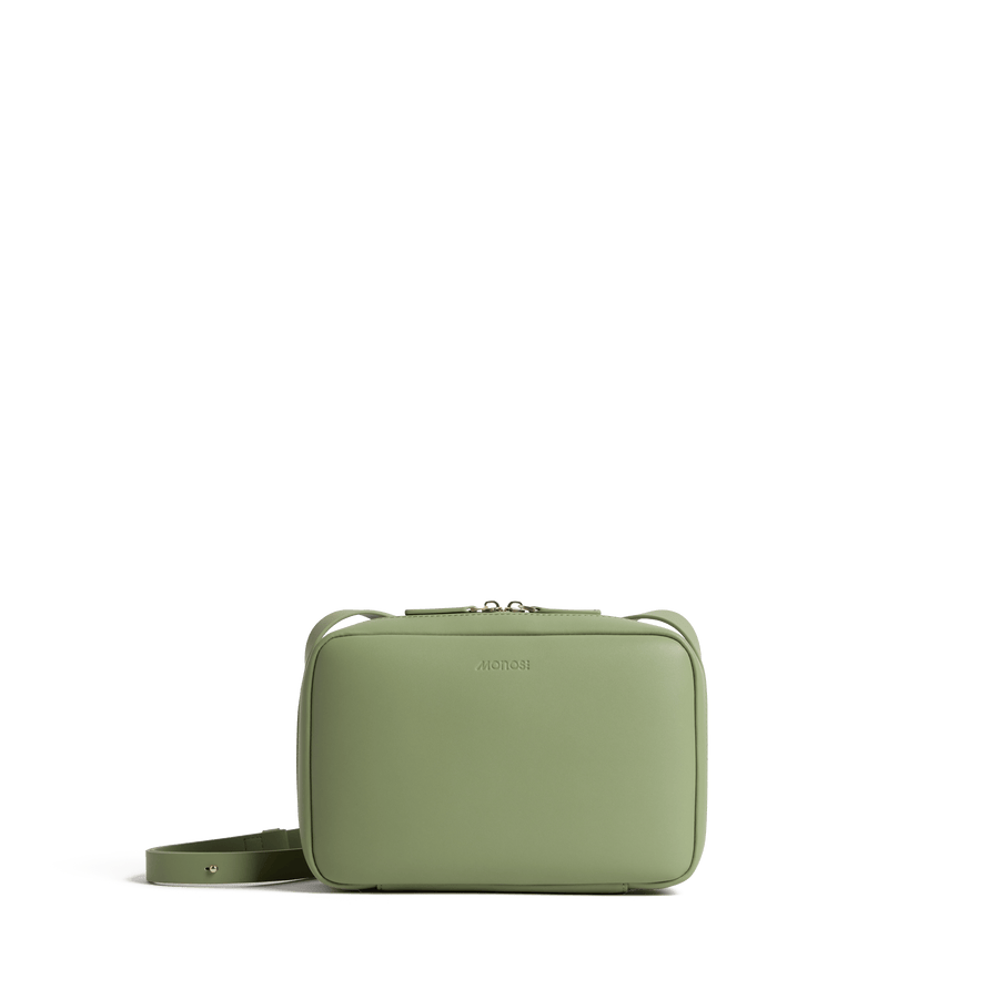 Cactus (Vegan Leather) Scaled | Front view of Metro Crossbody Cactus