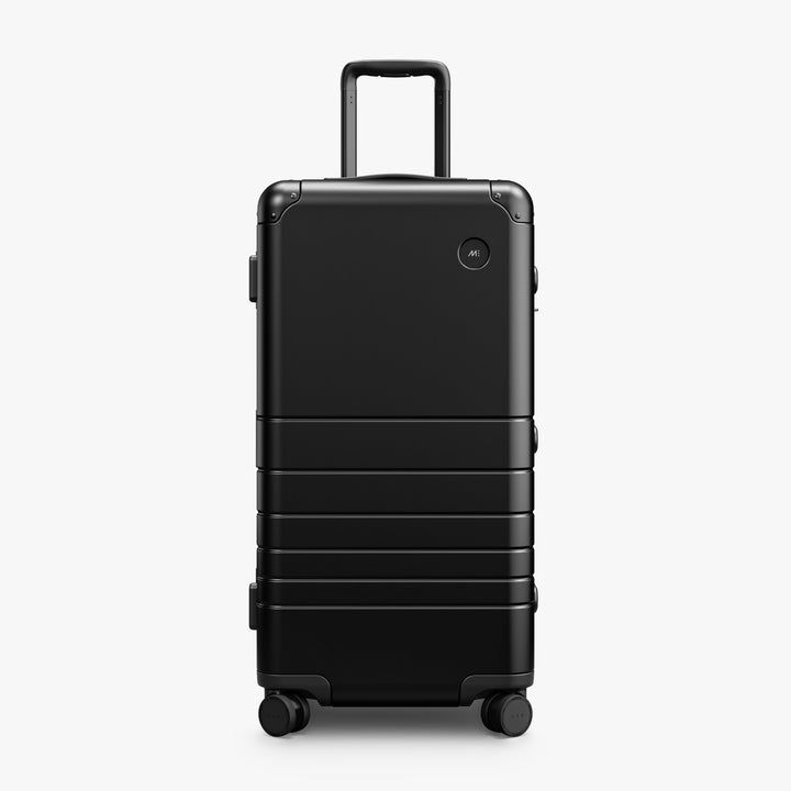 Caviar Black | Front view of Aluminum Trunk in Caviar Black