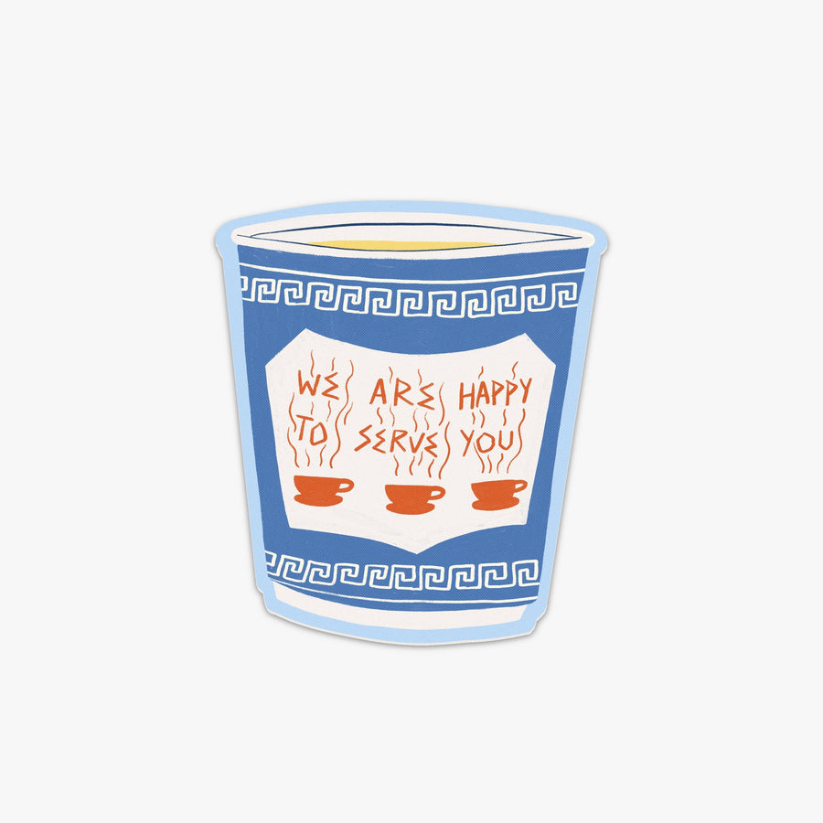 New York | New York Destination Stickers we are happy to serve you coffee cup