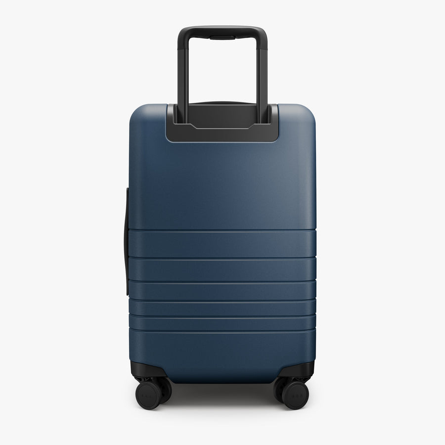 Ocean Blue | Back view of Expandable Carry-On Pro in Ocean Blue