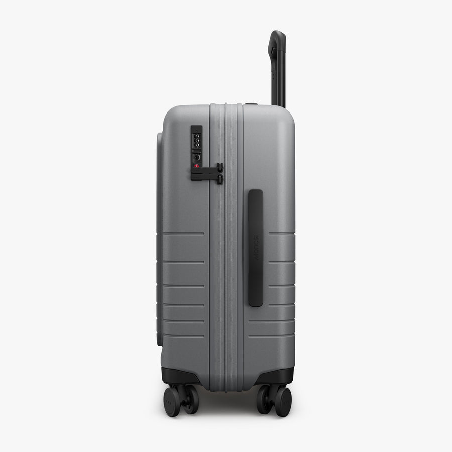 Storm Grey | Side view of Expandable Carry-On Pro in Storm Grey