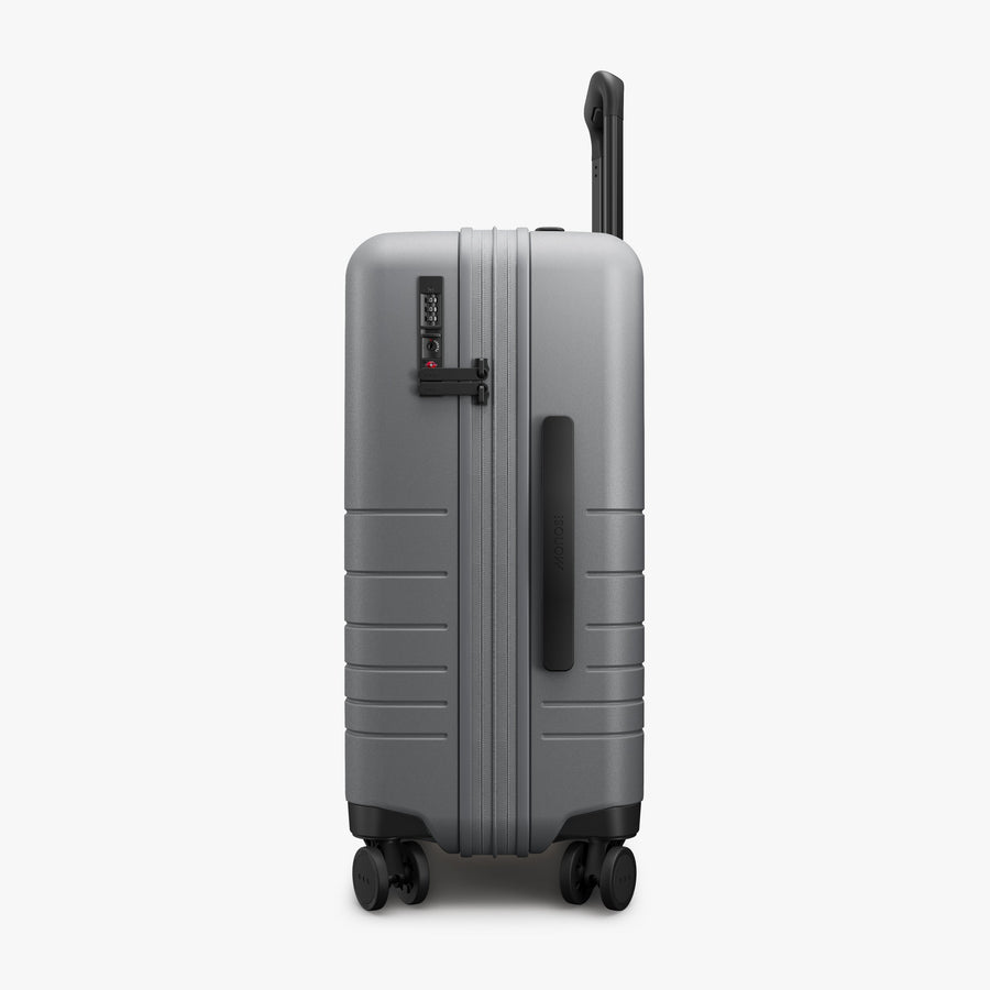 Storm Grey | Side view of Expandable Carry-On in Storm Grey