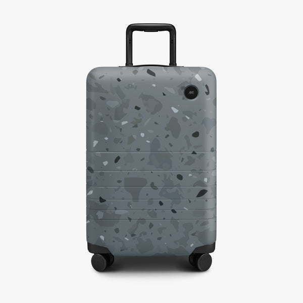 Terrazzo Graphite | Front view of Carry-On Plus in Terrazzo Graphite