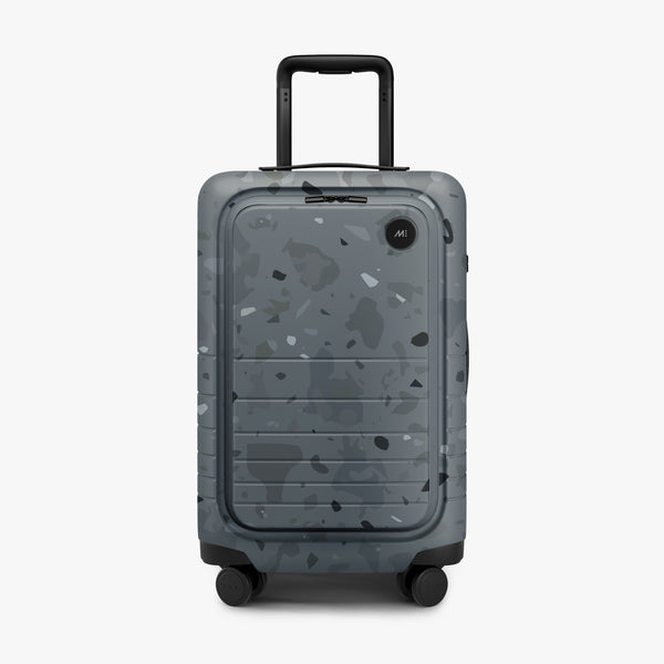 Terrazzo Graphite | Front view of Carry-On Pro in Terrazzo Graphite