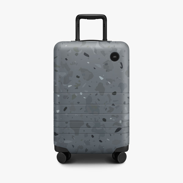 Terrazzo Graphite | Front view of Carry-On in Terrazzo Graphite