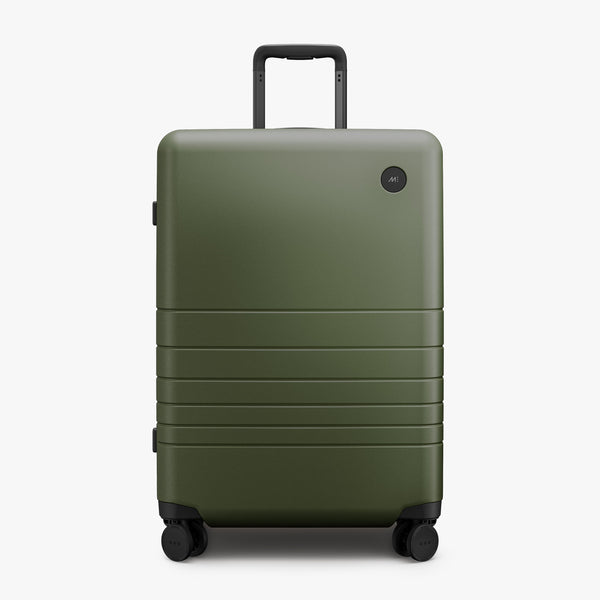 Olive Green | Front view of Expandable Check-In Medium in Olive Green
