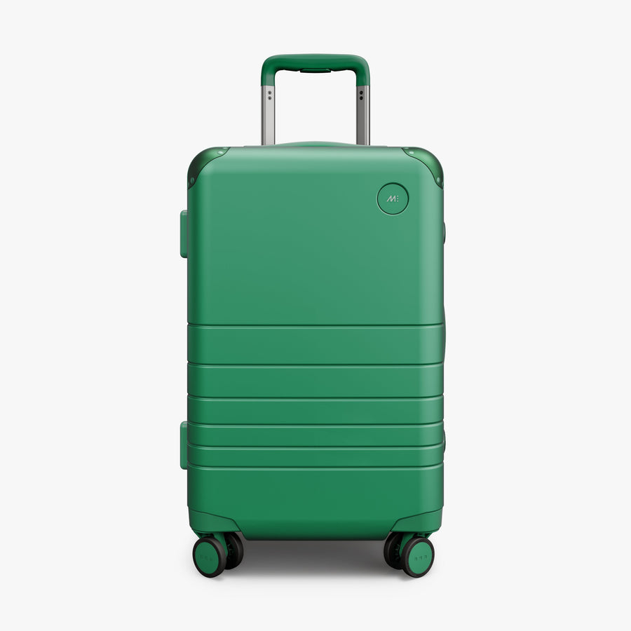 Jungle Green | Front view of the Hybrid Carry-On in Jungle Green