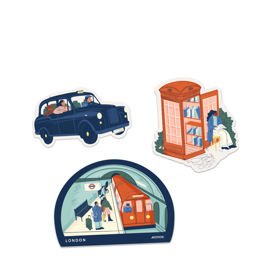 London Scaled | London stickers set of three