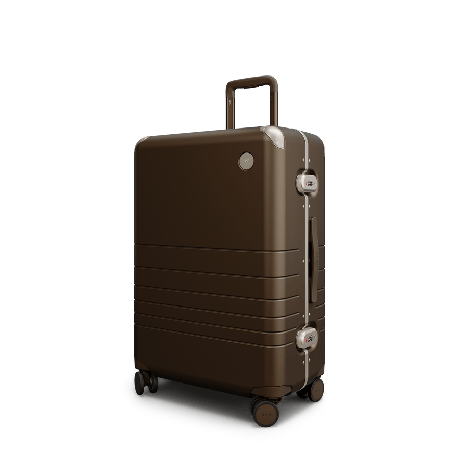 Adobe Brown Hover | Angle view of Hybrid Check-In Medium in Adobe Brown