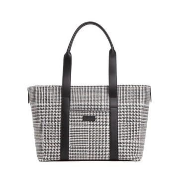 Front view of Metro Tote Houndstooth Check
