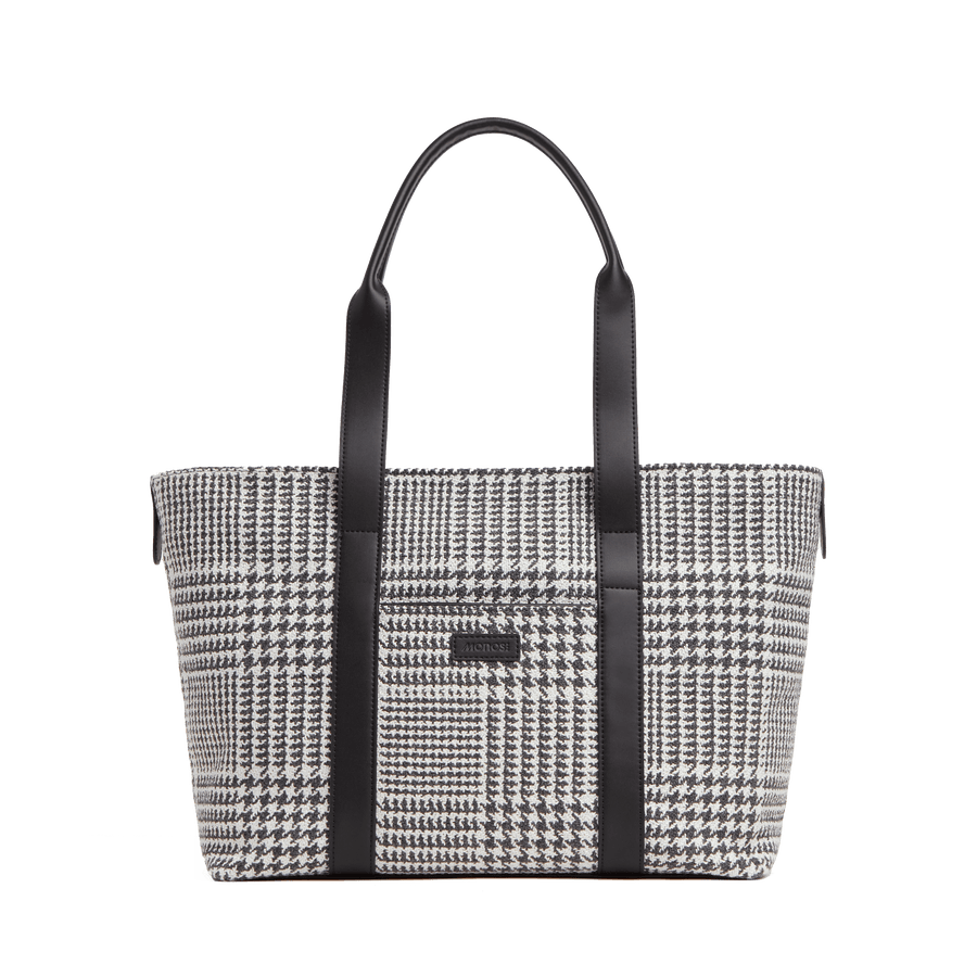 Houndstooth Check Scaled | Front view of Metro Tote Houndstooth Check