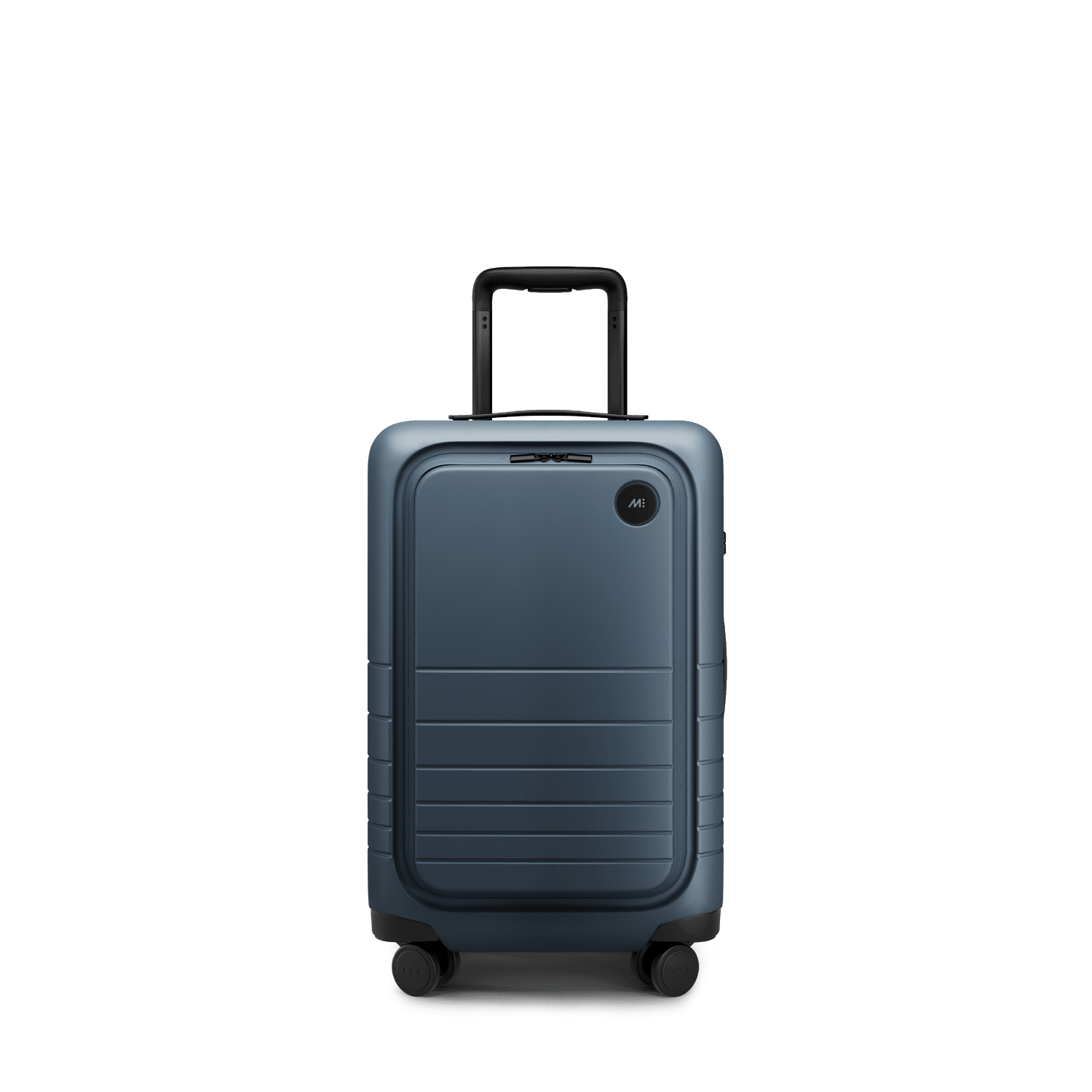Ocean Blue Scaled | Front view of Carry-On Pro in Ocean Blue