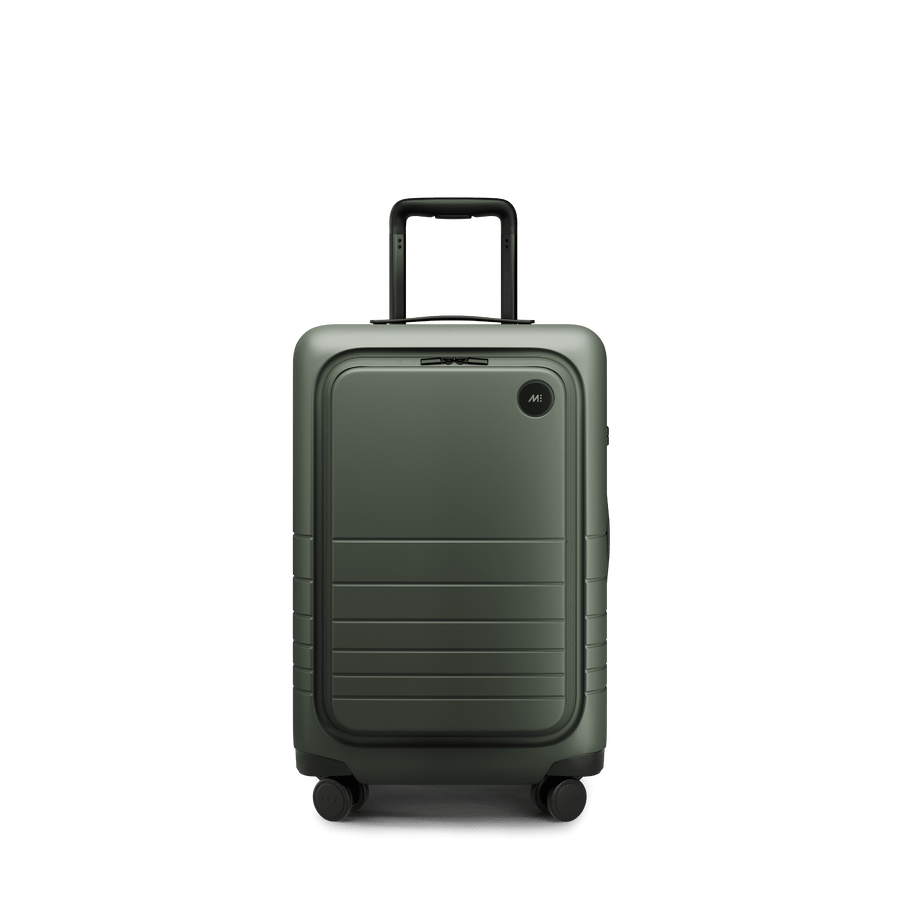 Olive Green Scaled | Front view of Carry-On Pro Plus in Olive Green