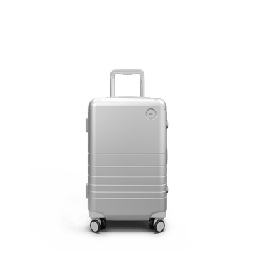 Front view of Hybrid Carry-On in Silver
