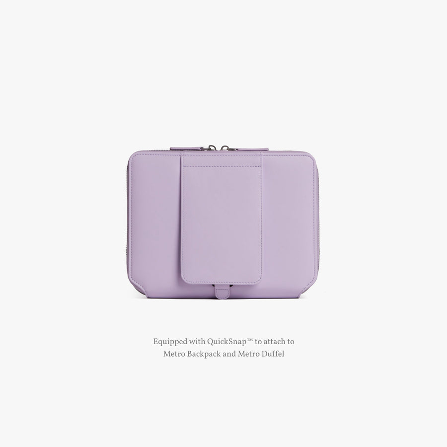 Purple Icing (Vegan Leather) | Back view of Metro Folio Kit in Purple Icing
