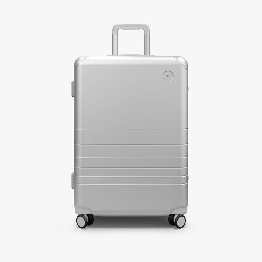 Silver | Front view of Hybrid Check-In Medium in Silver