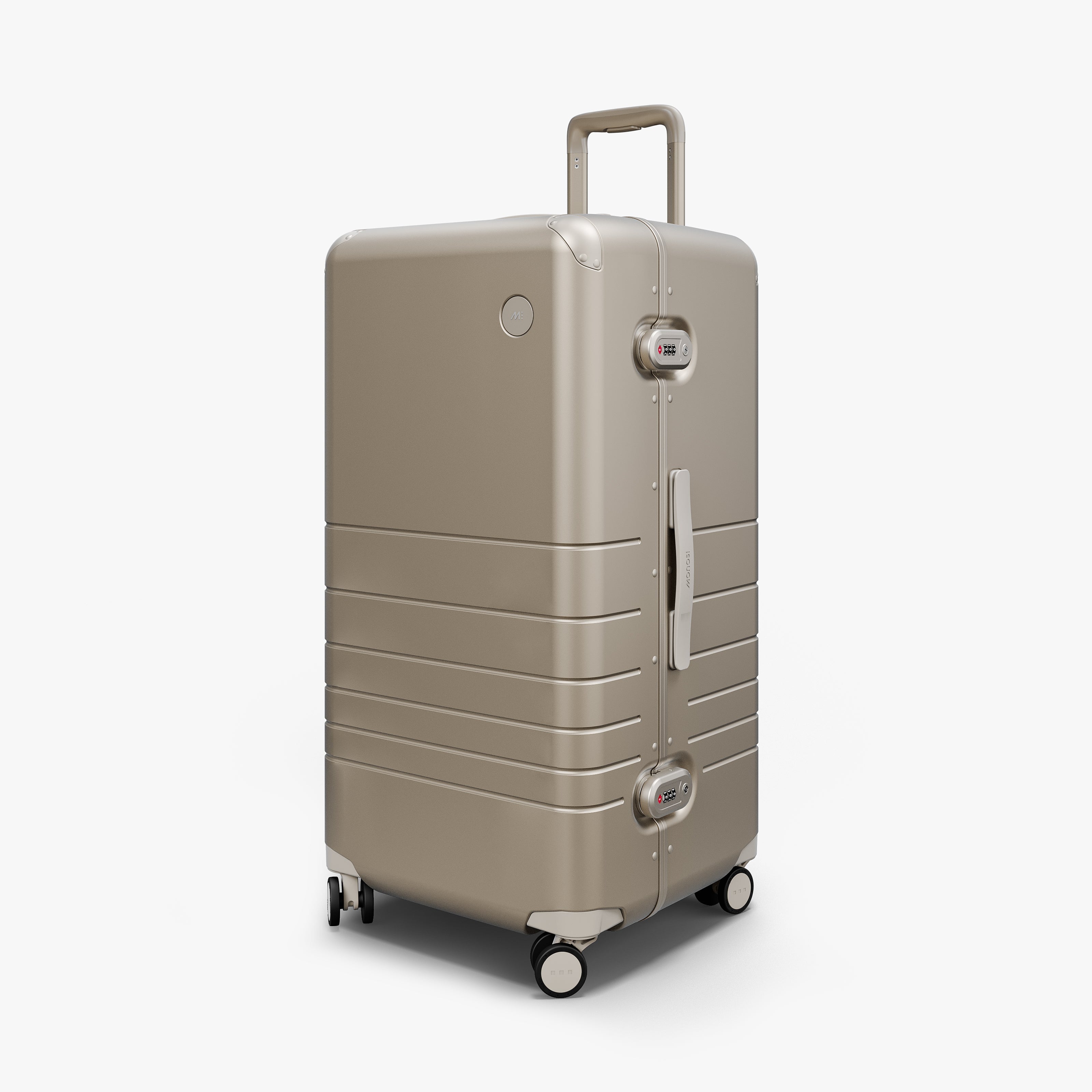 Hybrid Trunk Check In Luggage Monos UK Aluminum Suitcases