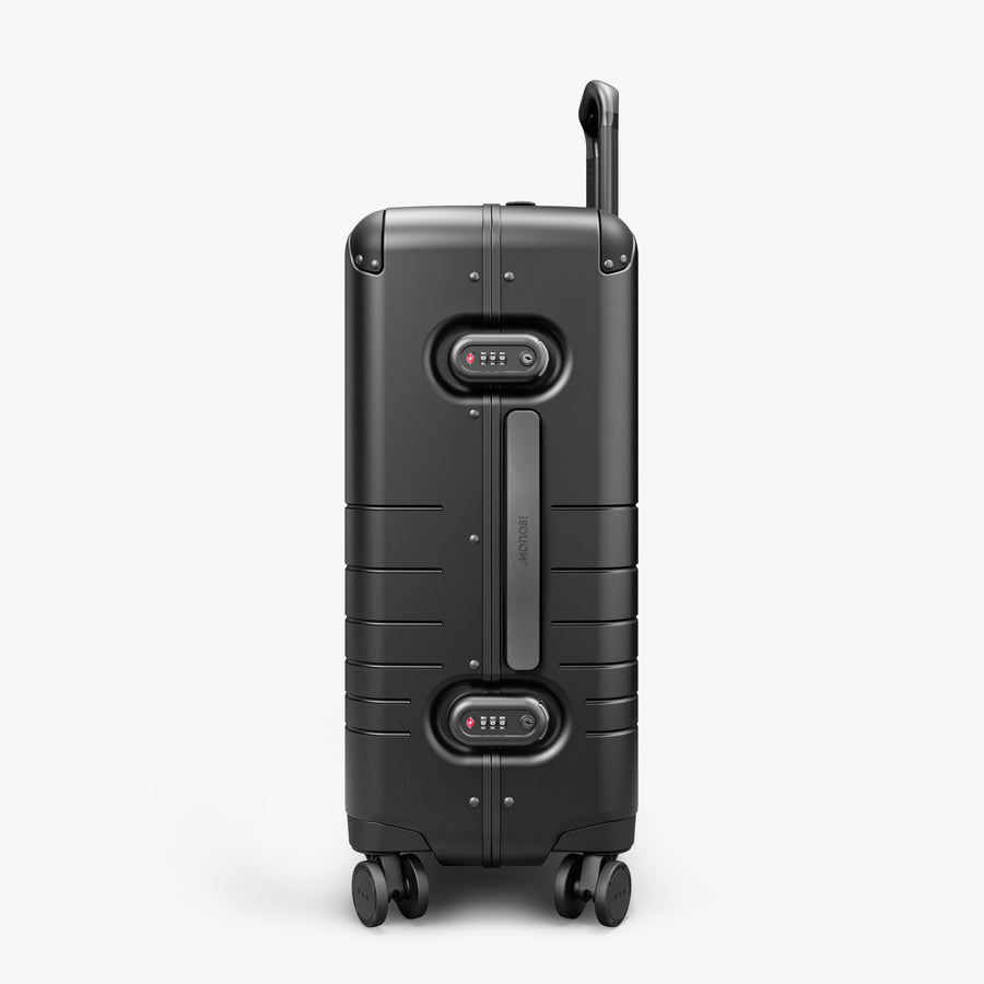 Obsidian | Side view of Hybrid Carry-On Plus in Obsidian