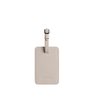 Luggage Tag in Desert Taupe
