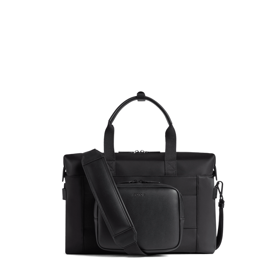 Carbon Black Scaled | Back view of Metro Duffel in Carbon Black