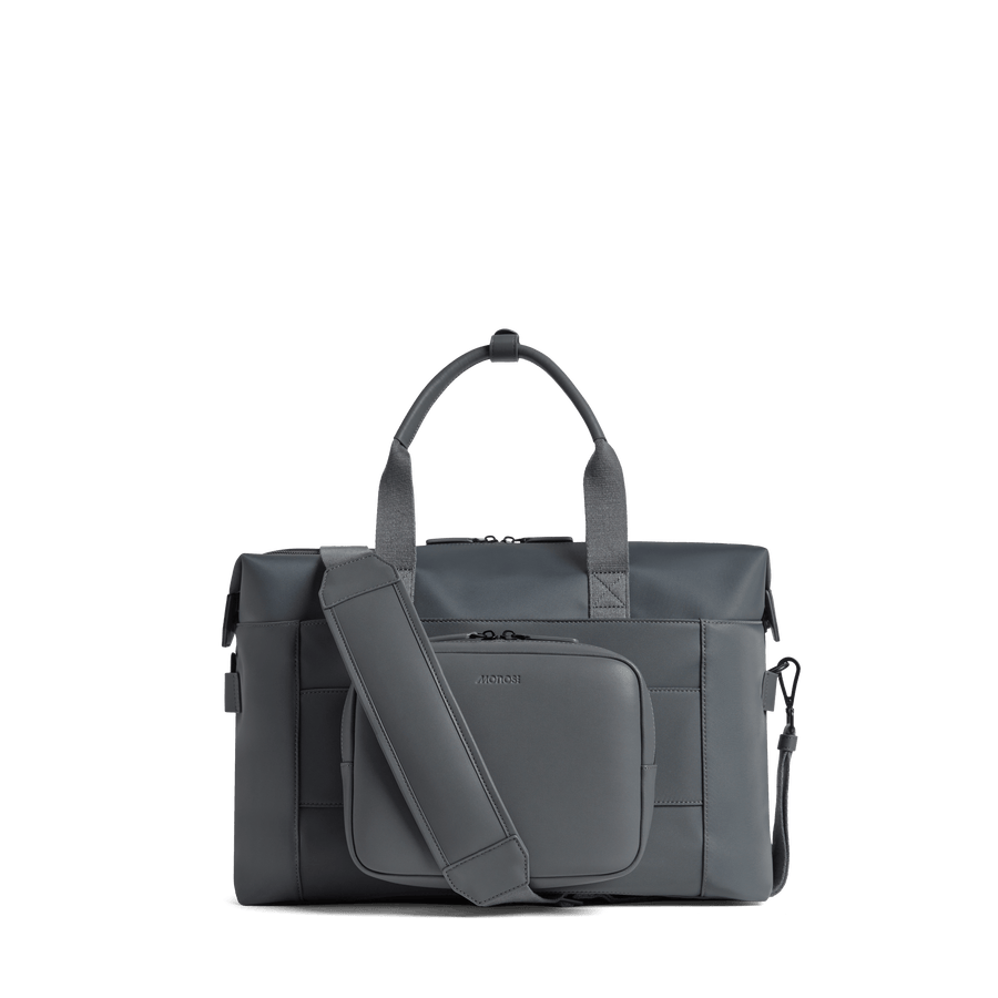Dover Grey Scaled | Back view of Metro Duffel in Dover Grey