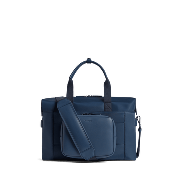 Back view of Metro Duffel in Oxford blue