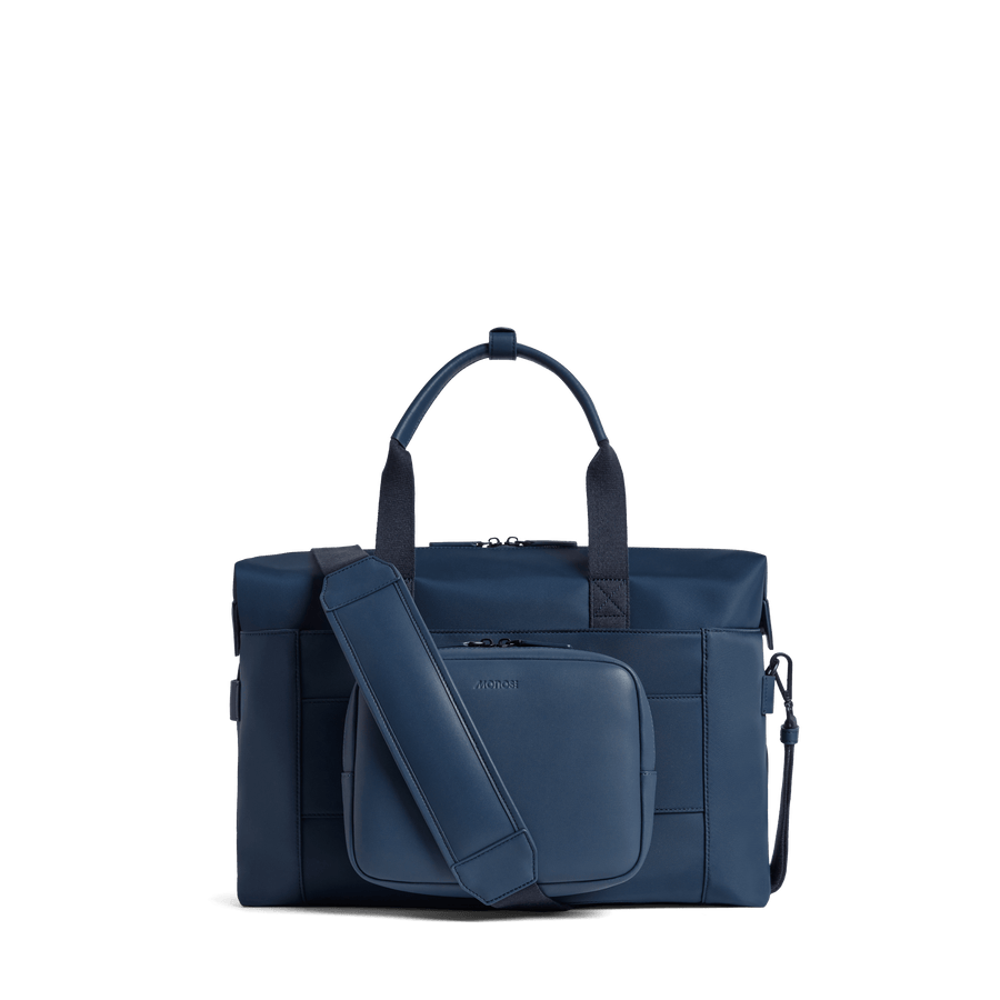 Oxford Blue Scaled | Back view of Metro Duffel in Oxford blue