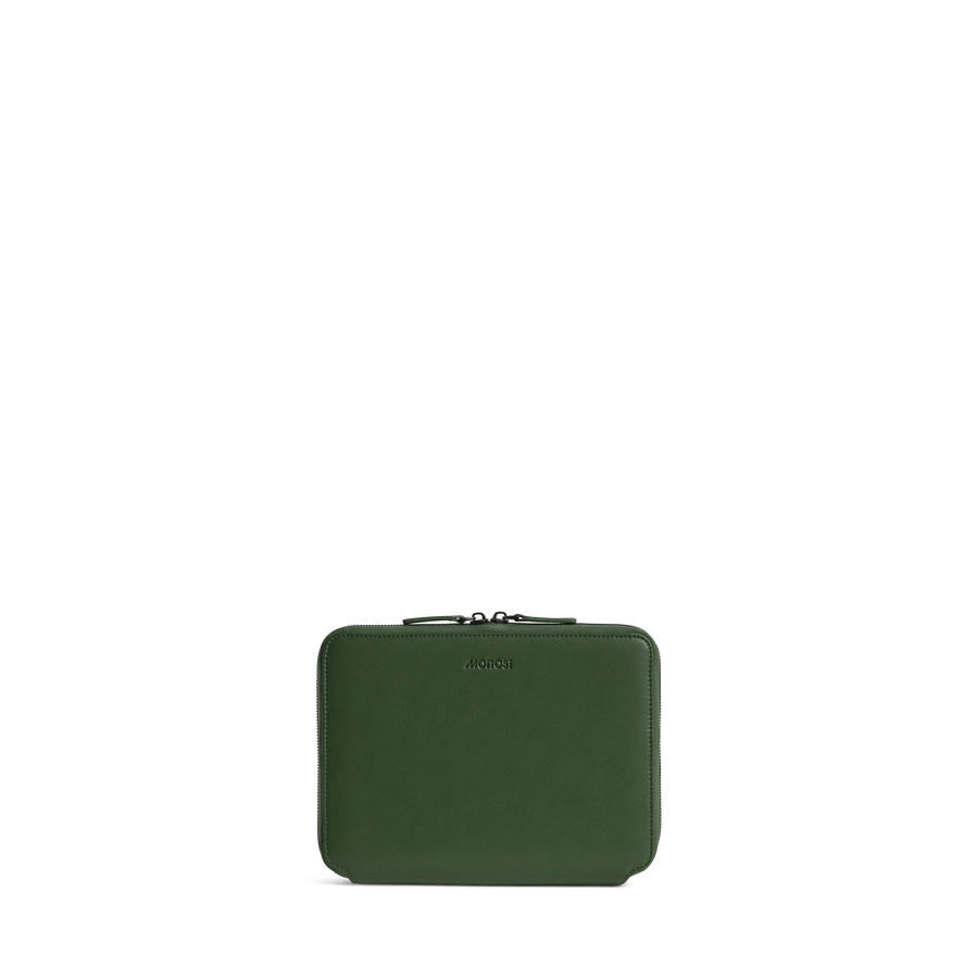 Juniper Green (Vegan Leather) Scaled | Front view of Metro Folio Kit in Juniper Green