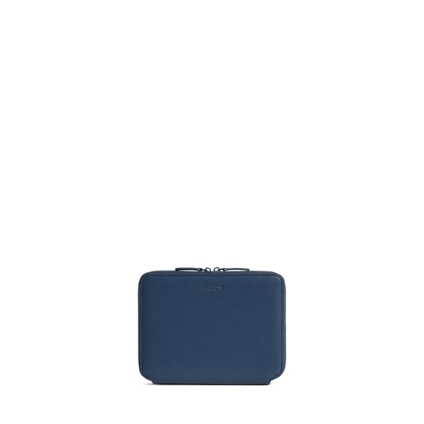 Oxford Blue (Vegan Leather) Scaled | Front view of Metro Folio Kit in Oxford Blue