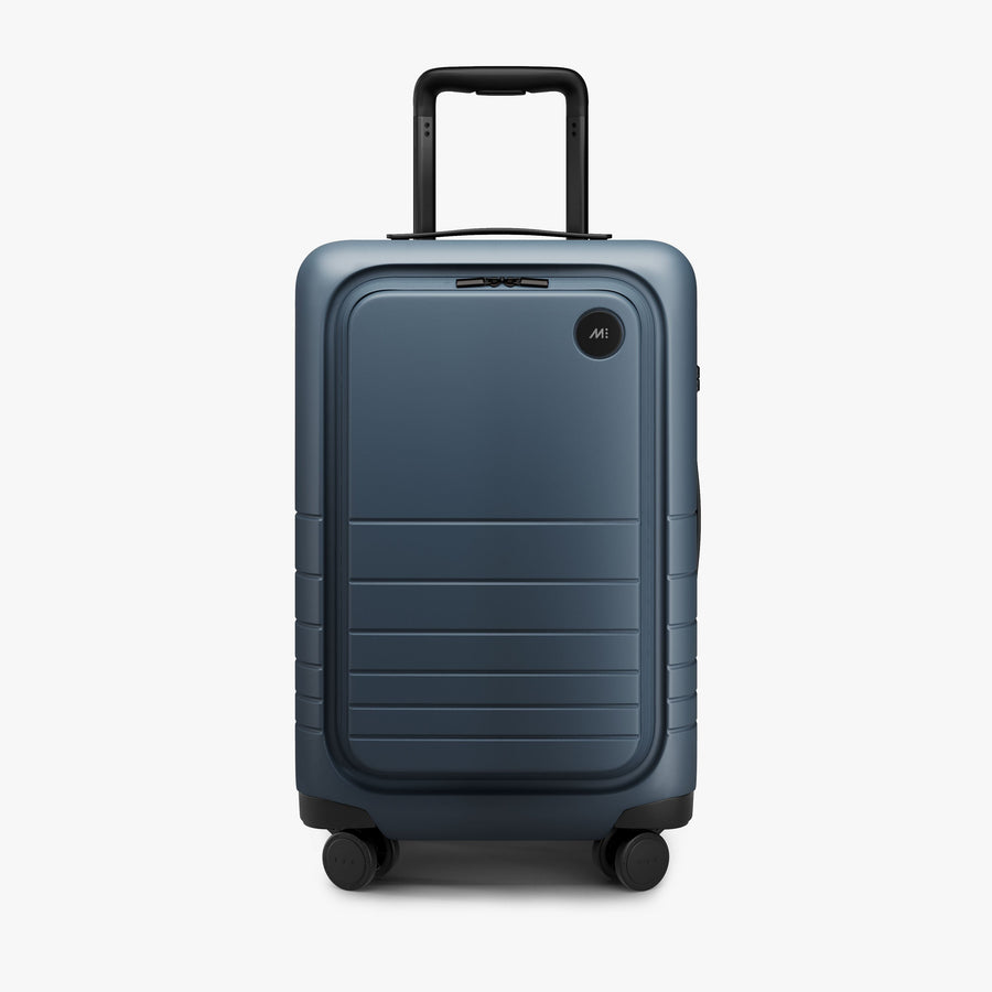 Ocean Blue | Front view of Carry-On Pro in Ocean Blue