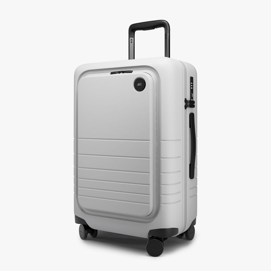 Stellar White | Angled view of Carry-On Pro Plus in Stellar White