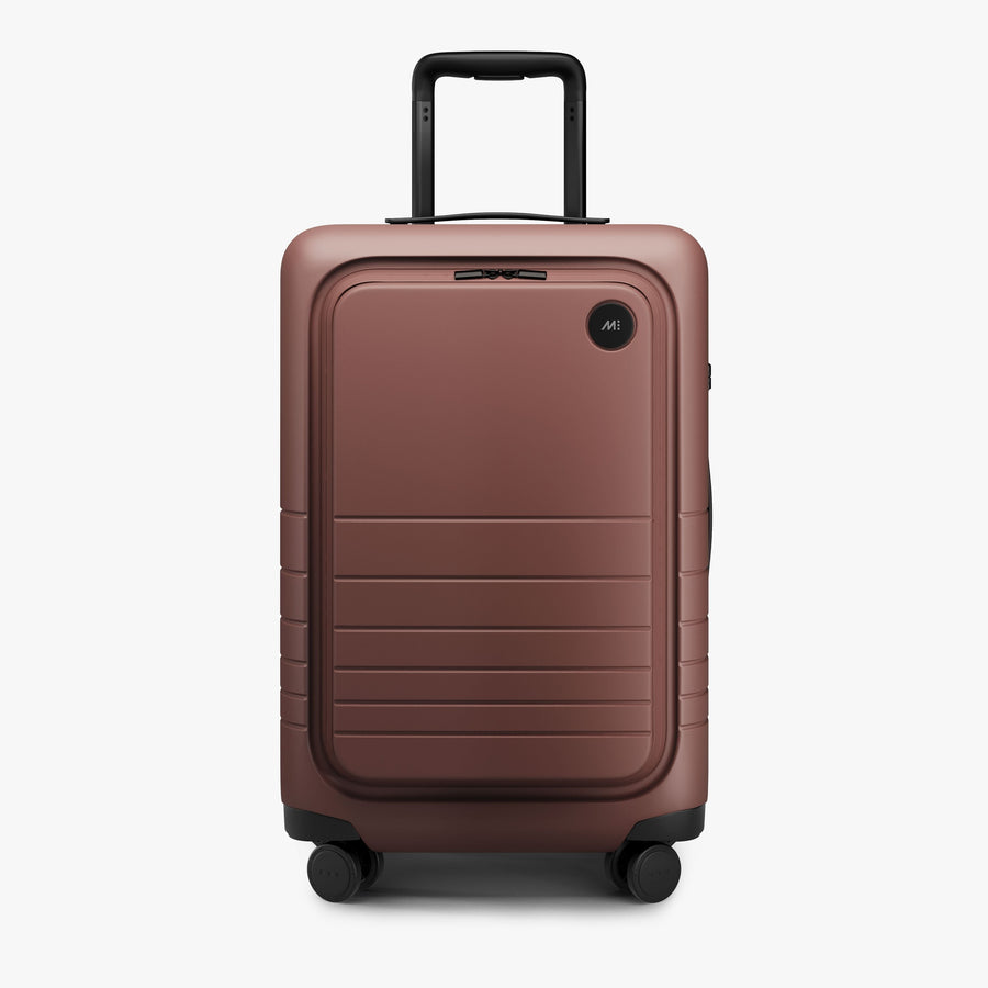 Terracotta | Front view of Carry-On Pro Plus in Terracotta