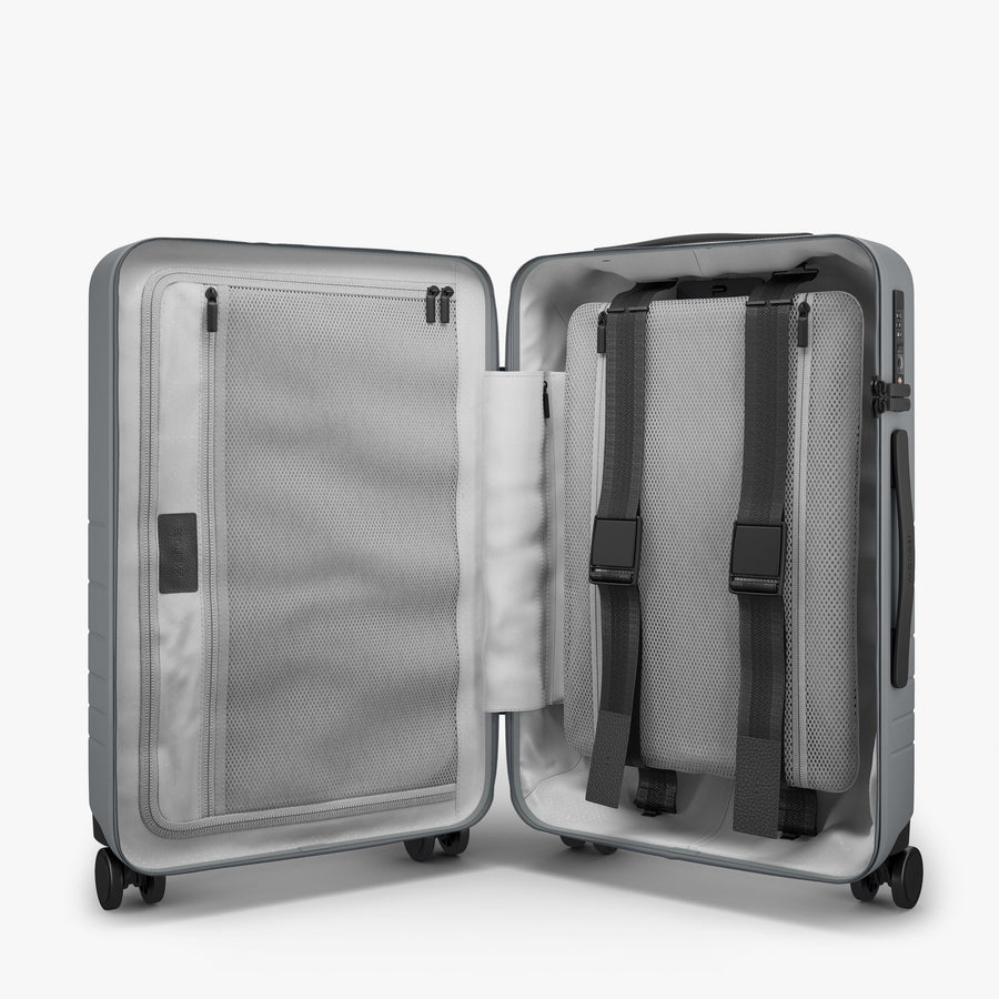 Storm Grey | Inside view of Carry-On Pro in Storm Grey