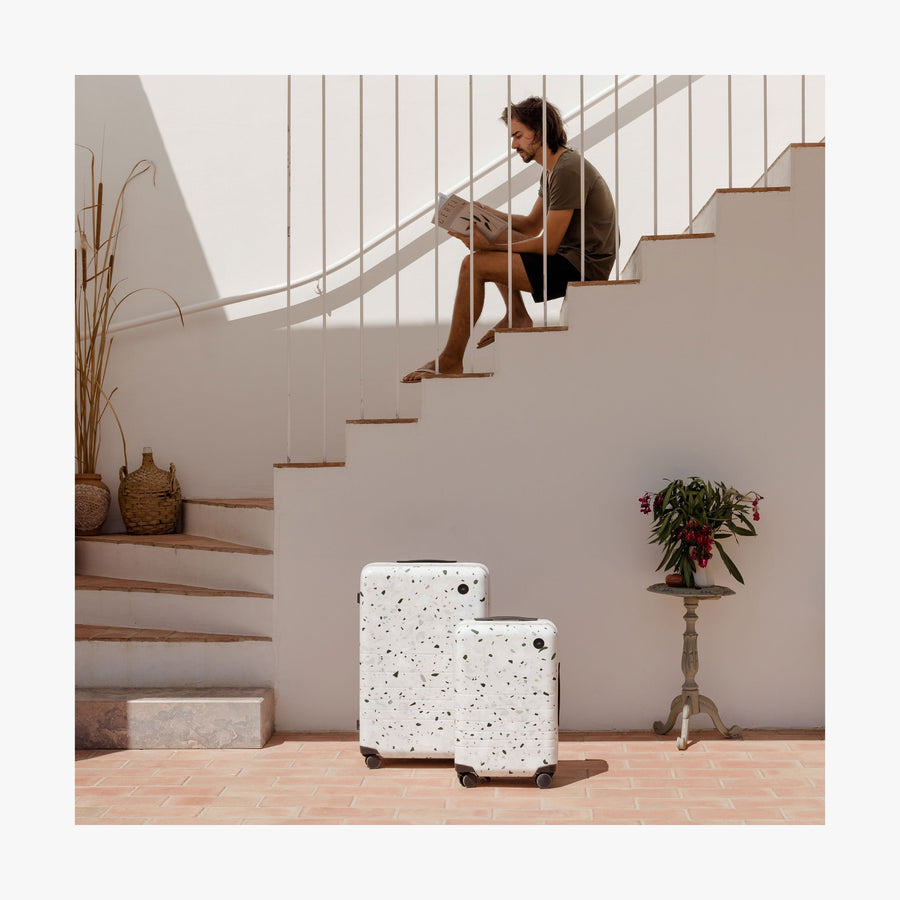 Terrazzo | This is a photo of a Terrazzo Check-In and Carry-On Plus in-front of a stairwell