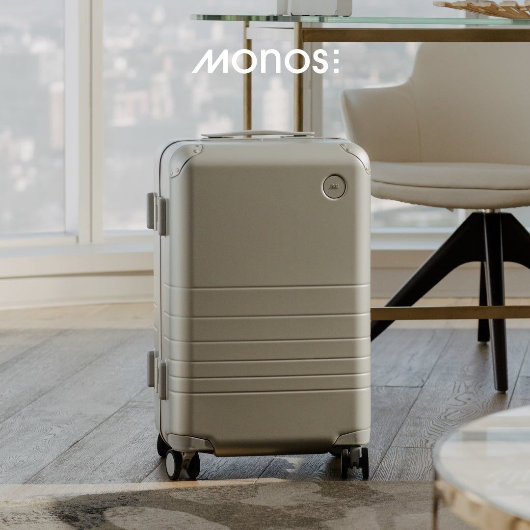 Hybrid Carry-On Luggage | Cabin Size Monos UK Aluminum Suitcases