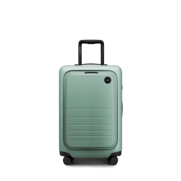 Sage Green Scaled | Front view of Carry-On Pro Plus in Sage Green