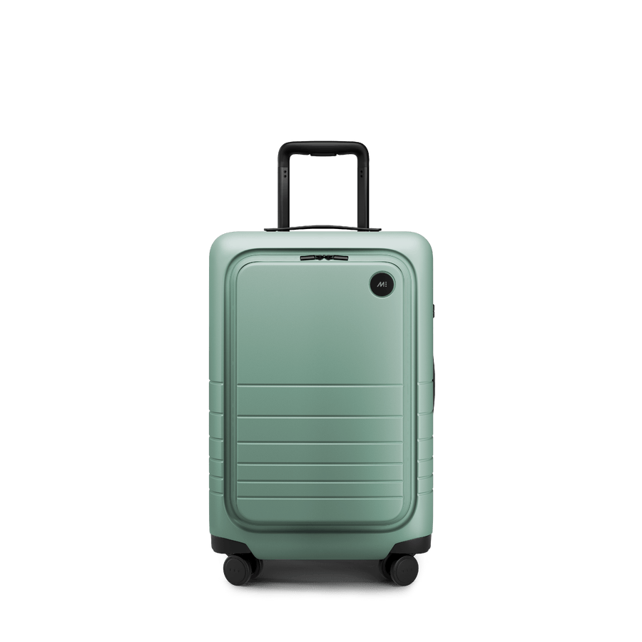 Sage Green Scaled | Front view of Carry-On Pro Plus in Sage Green