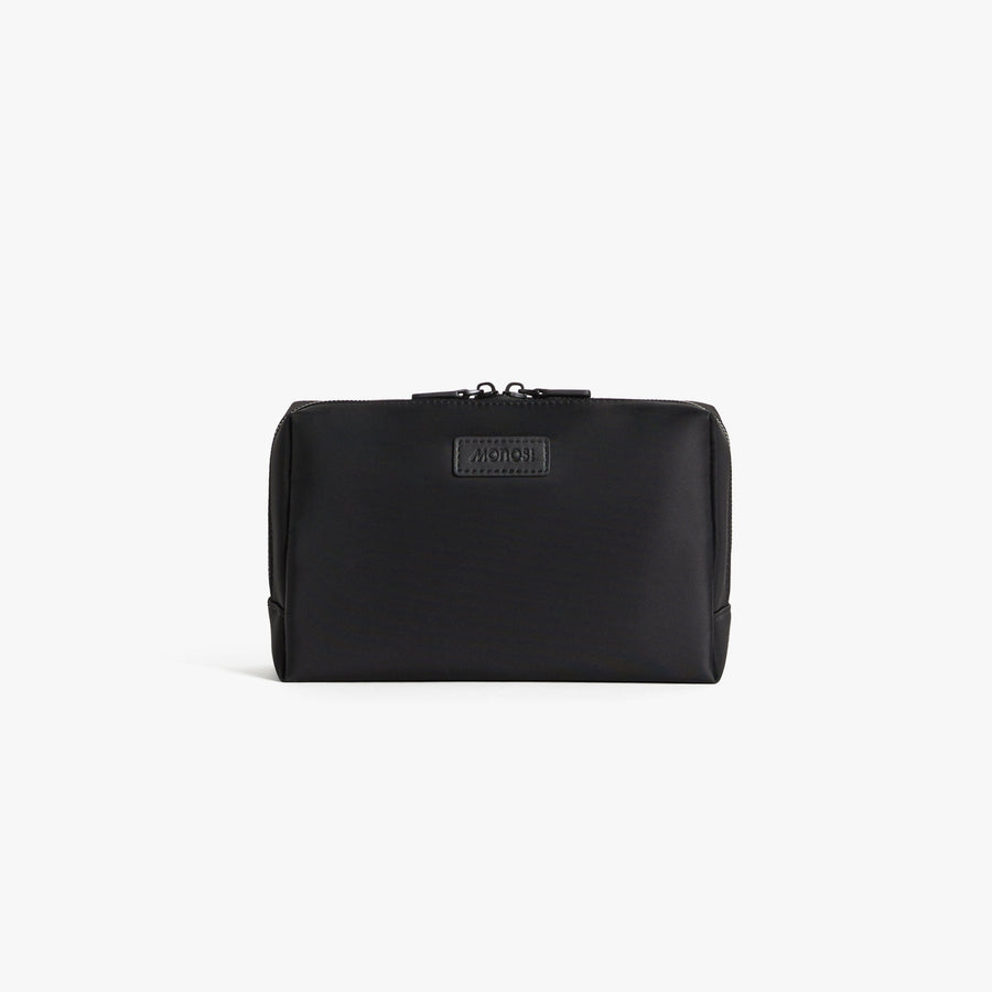 Large / Carbon Black Cart | Front view of Metro Toiletry Case Large in Carbon Black